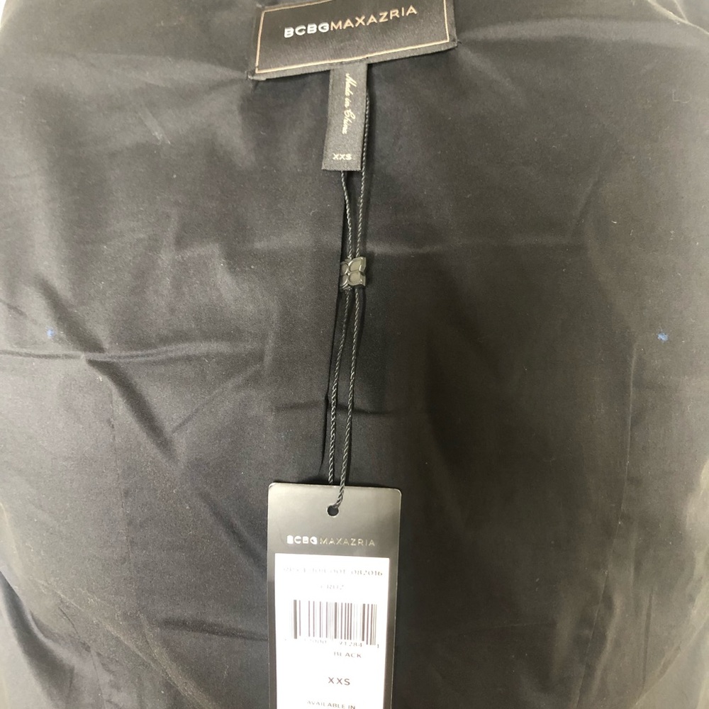 BCBG “Cruz” black pleather jacket - Picture 7 of 8
